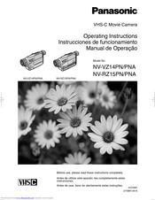PANASONIC NV-RZ15PN Operating Instructions Manual