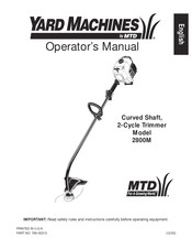 Yard Machines 2800M Operator's Manual