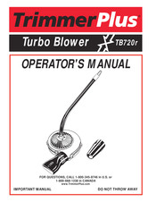 TrimmerPlus Turbo Blower TB720r Operator's Manual