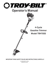 Troy-Bilt TB475SS Operator's Manual