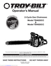Troy-Bilt TB4920CC Operator's Manual
