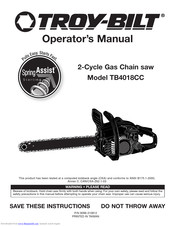 Troy-Bilt TB4018CC Operator's Manual