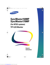 Samsung SyncMaster150MP Owner's Instructions Manual