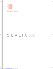 SONY QUALIA 002 Owner's Manual
