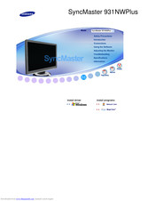 Samsung SyncMaster 931NWPlus User Manual