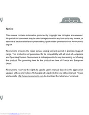 NEONUMERIC NTO User Manual