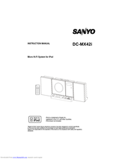 SANYO DC-MX42i Instruction Manual