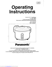 PANASONIC SR2363F - SPS RICE COOKER/WARM Operating Instructions Manual