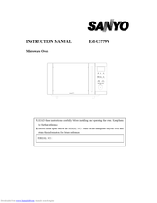 Sanyo EM-C5779V Instruction Manual