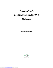 honestech Audio Recorder 2.0 Deluxe User Manual