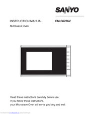SANYO EM-S6786V Instruction Manual