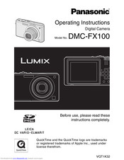 PANASONIC LUMIXDMC-FX100 Operating Instructions Manual