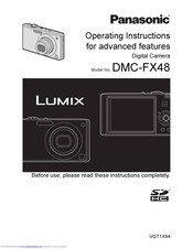 PANASONIC LUMIX DMC-FX48 Operating Instructions Manual