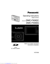 PANASONIC LUMIX DMC-FX9SG Operating Instructions Manual