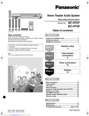 Panasonic SC-HT05 Operating Instructions Manual