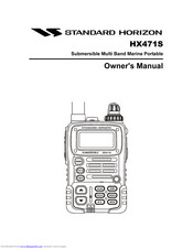 STANDARD HORIZON HX471S Owner's Manual