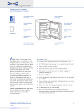 SUB-ZERO 245 Planning Information