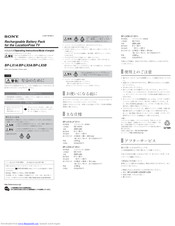 Sony BP-LX1A Operating Instructions
