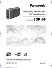 PANASONIC SDR-S9 Operating Instructions Manual