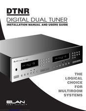 Elan DTNR Installation And User Manual