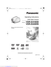 PANASONIC VDR-D310EB Operating Instructions Manual