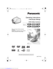 PANASONIC VDR-D220EP Operating Instructions Manual