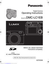 PANASONIC LUMIX DMC-LC1EB Operating Instructions Manual