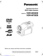 PANASONIC VDR-M55EB Operating Instructions Manual