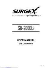 SURGEX SU-2000Li User Manual
