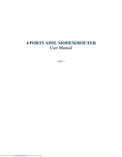 Texas Instruments 4 PORTS ADSL MODEM/ROUTER User Manual