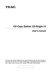TEAC CS-Single-12 User Manual