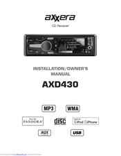 Axxera AXD430 Installation & Owner's Manual