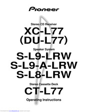 Pioneer XC-L77(DU-L77) Operating	 Instruction