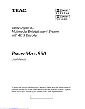 TEAC PowerMax-950 User Manual