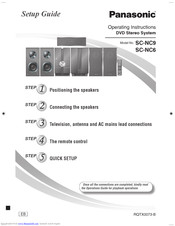 PANASONIC SC-NC9 Operating Instructions Manual
