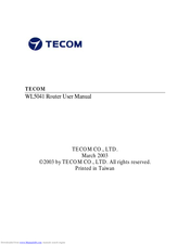 TECOM WL5041 User Manual