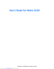Nokia 3530 User Manual