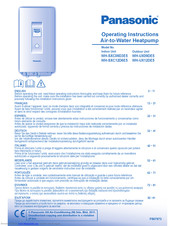 PANASONIC WH-SXC09D3E8 Operating Instructions Manual