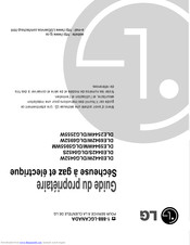LG DLE2544W Owner's Manual
