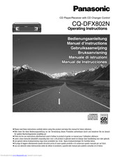 PANASONIC CQ-DFX802N Operating Instructions Manual