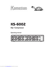 Kamesan KS-6002 Operating Manual