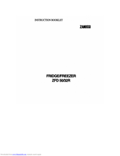 Zanussi ZFD 50R Instruction Booklet