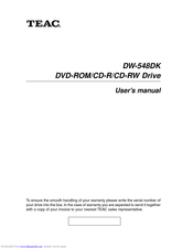 TEAC DW-548DK User Manual