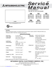 Mitsubishi Electric WD-57733 Service Manual