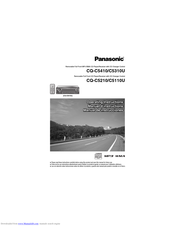 PANASONIC CQC5210U - AUTO RADIO/CD DECK Operating Instructions