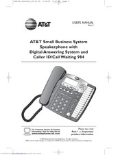AT&T Four-Line Intercom Speakerphone 944 User Manual