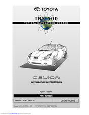 Toyota TNS 500 Installation Instructions Manual