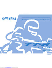 YAMAHA TT-R110E(Y) Owner's Manual