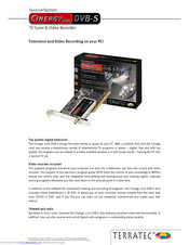 TERRATEC CINERGY 1200DVB-S Technical  Details