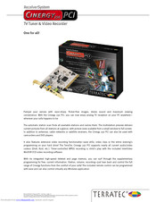TERRATEC CINERGY 250 PCI Technical  Details